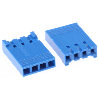 Amphenol Communications Solutions, DUBOX Female Connector Housing, 2.54mm Pitch, 4 Way, 1 Row