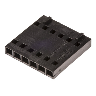 TE Connectivity, AMPMODU MTE Female Connector Housing, 2.54mm Pitch, 6 Way, 1 Row