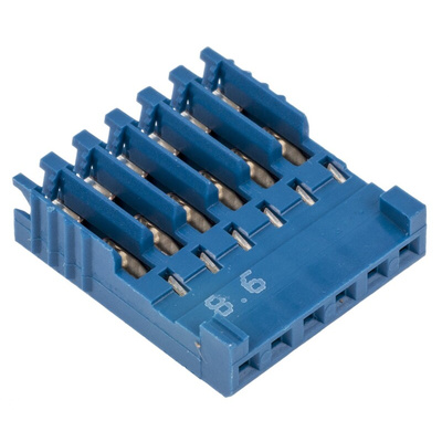 TE Connectivity, AMPMODU HE14 Female Connector Housing, 2.54mm Pitch, 6 Way, 1 Row