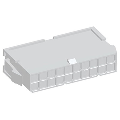 TE Connectivity, VAL-U-LOK Male Connector Housing, 4.2mm Pitch, 20 Way, 2 Row