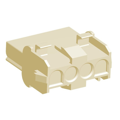 TE Connectivity, Universal MATE-N-LOK Female Connector Housing, 6.35mm Pitch, 4 Way, 1 Row