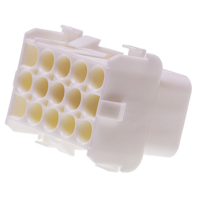 TE Connectivity, Universal MATE-N-LOK Female Connector Housing, 6.35mm Pitch, 15 Way, 3 Row