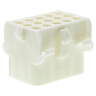 TE Connectivity, Universal MATE-N-LOK Female Connector Housing, 6.35mm Pitch, 15 Way, 3 Row