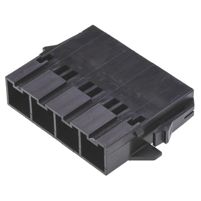 Molex, Mini-Fit Sr Male Connector Housing, 10mm Pitch, 4 Way, 1 Row