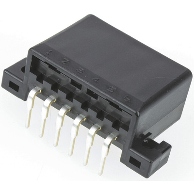 TE Connectivity, MULTILOCK 070 Female Connector Housing, 3.5mm Pitch, 6 Way, 1 Row Right Angle