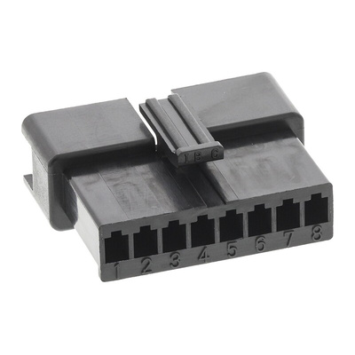 JST Female Connector Housing, 8 Way, 1 Row