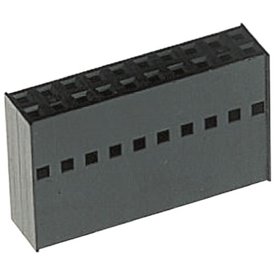 TE Connectivity, AMPMODU MOD IV Female Connector Housing, 2.54mm Pitch, 20 Way, 2 Row