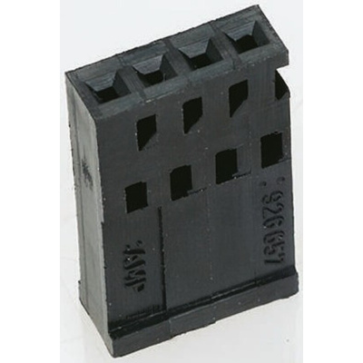 TE Connectivity, AMPMODU Female Connector Housing, 2.54mm Pitch, 2 Way, 1 Row
