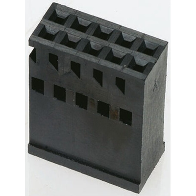 TE Connectivity, AMPMODU Female Connector Housing, 2.54mm Pitch, 10 Way, 2 Row