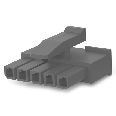 TE Connectivity, Micro MATE-N-LOK Female Connector Housing, 3mm Pitch, 5 Way, 1 Row
