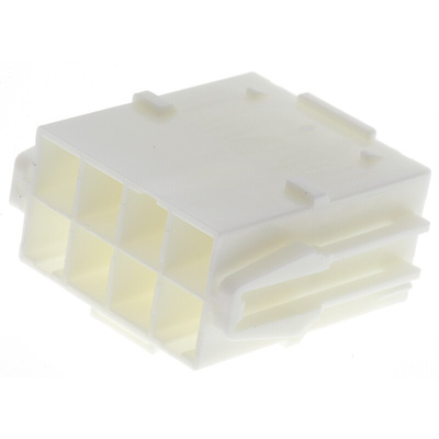JST, VL Female Connector Housing, 6.2mm Pitch, 8 Way, 2 Row