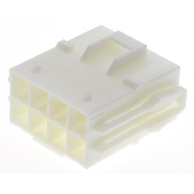 JST, VL Female Connector Housing, 6.2mm Pitch, 8 Way, 2 Row