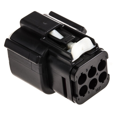 Molex, MX150L Female Connector Housing, 5.84mm Pitch, 6 Way, 2 Row