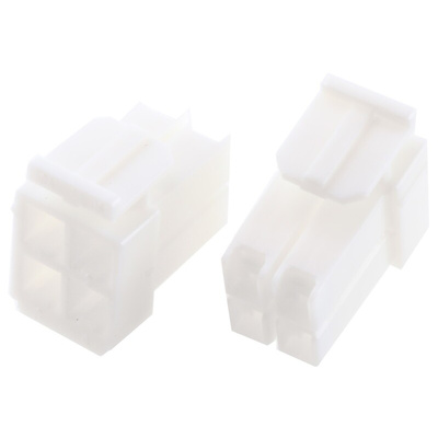 JST, XL Male Connector Housing, 4 Way, 2 Row