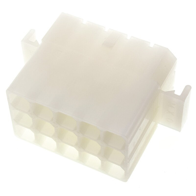 Molex, STANDARD .093" Female Connector Housing, 6.3mm Pitch, 15 Way, 3 Row