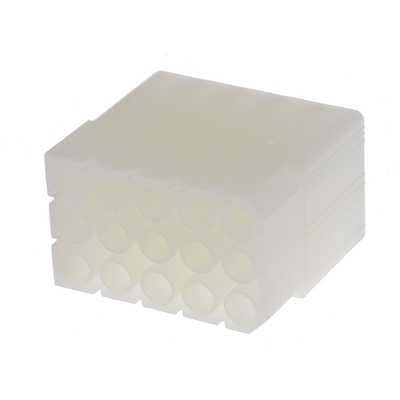 Molex, STANDARD .093" Female Connector Housing, 6.3mm Pitch, 15 Way, 3 Row