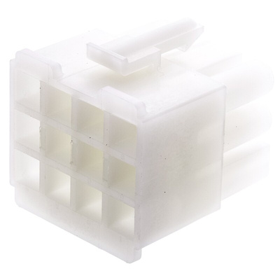 Molex, STANDARD .093" Female Connector Housing, 6.7mm Pitch, 12 Way, 3 Row