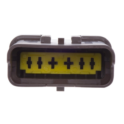 Delphi, 211PL Male Connector Housing, 3.33mm Pitch, 6 Way, 1 Row