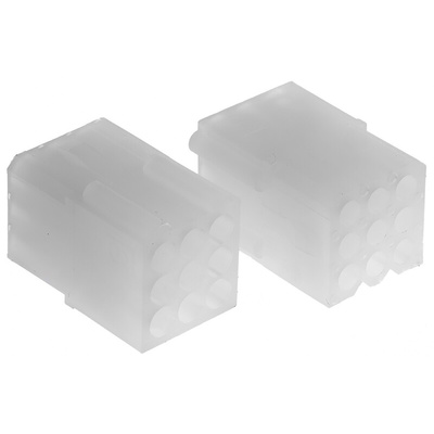 Molex, STANDARD .062" Female Connector Housing, 3.68mm Pitch, 9 Way, 3 Row