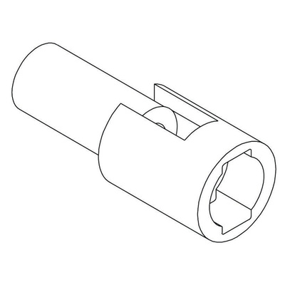 Molex, STANDARD .062" Male Connector Housing, 1.57mm Pitch, 1 Way, 1 Row