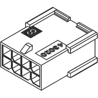 Molex, Micro-Fit 3.0 Male Connector Housing, 3mm Pitch, 20 Way, 2 Row