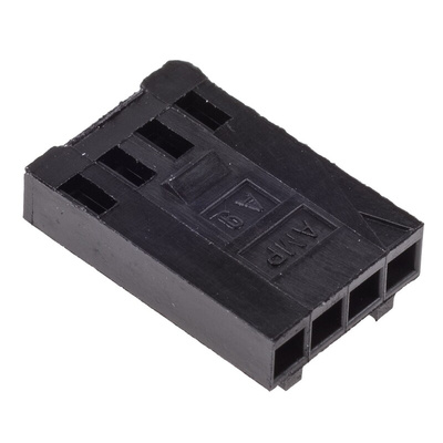 TE Connectivity, AMPMODU MOD IV Female Connector Housing, 2.54mm Pitch, 4 Way, 1 Row