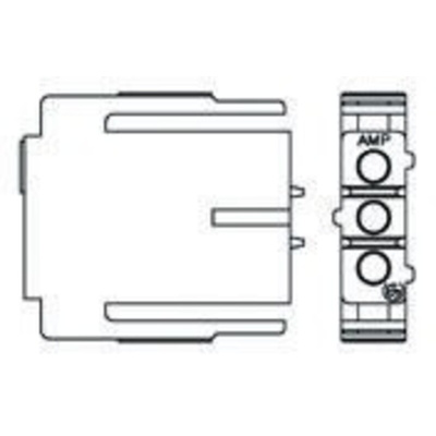 TE Connectivity, Metrimate Male Connector Housing, 5mm Pitch, 3 Way, 1 Row