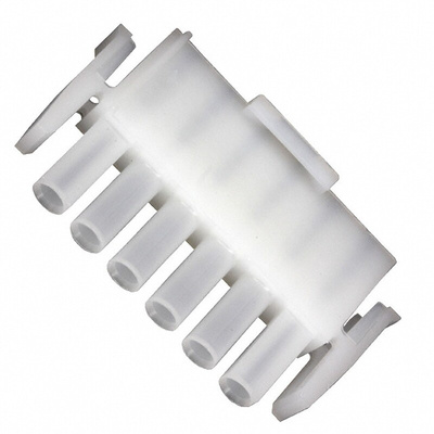 TE Connectivity, Universal MATE-N-LOK Male Connector Housing, 6.35mm Pitch, 6 Way, 1 Row