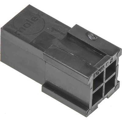 TE Connectivity, Universal MATE-N-LOK Male Connector Housing, 6.35mm Pitch, 6 Way, 1 Row