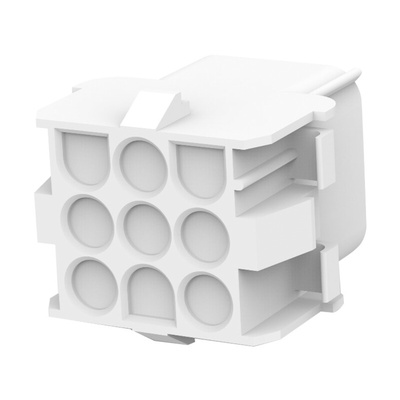 TE Connectivity, Universal MATE-N-LOK Female Connector Housing, 6.35mm Pitch, 9 Way, 3 Row