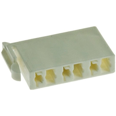 TE Connectivity, Hermaphroditic Female Connector Housing, 4mm Pitch, 6 Way, 1 Row