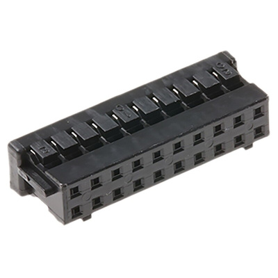 Hirose, DF11 Female Connector Housing, 2mm Pitch, 20 Way, 2 Row