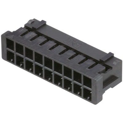 Hirose, DF11 Female Connector Housing, 2mm Pitch, 18 Way, 2 Row