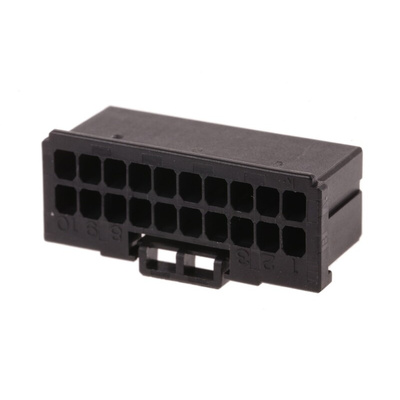 TE Connectivity, Dynamic 1000 Female Connector Housing, 2.5mm Pitch, 20 Way, 2 Row