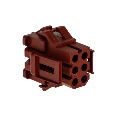 TE Connectivity, Miniature Rectangular II Male Connector Housing, 4.19mm Pitch, 6 Way, 3 Row