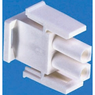 TE Connectivity, Universal MATE-N-LOK Male Connector Housing, 6.35mm Pitch, 3 Way, 1 Row