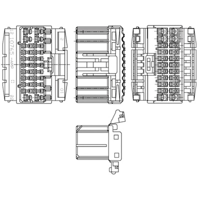 TE Connectivity, MULTILOCK 040/070 Male Connector Housing, 3.5mm Pitch, 12 Way, 2 Row