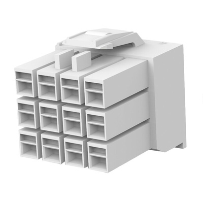 TE Connectivity, AMP Universal Power Male Connector Housing, 3.96mm Pitch, 12 Way, 3 Row