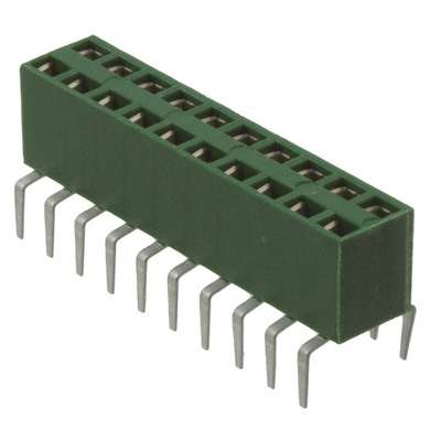 TE Connectivity, AMPMODU HV100 Female Connector Housing, 2.54mm Pitch, 10 Way, 2 Row
