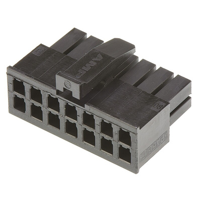 TE Connectivity, Micro MATE-N-LOK Female Connector Housing, 3mm Pitch, 14 Way, 2 Row