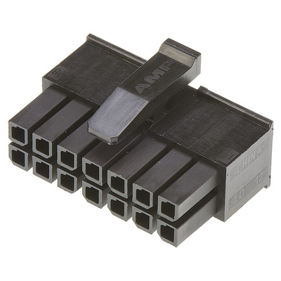 TE Connectivity, Micro MATE-N-LOK Female Connector Housing, 3mm Pitch, 14 Way, 2 Row