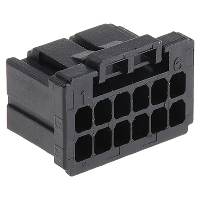 TE Connectivity, Dynamic 1000 Female Connector Housing, 2.5mm Pitch, 12 Way, 2 Row