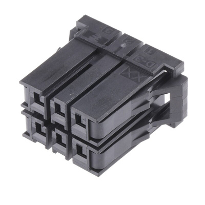 TE Connectivity, Dynamic 3000 Female Connector Housing, 5.08mm Pitch, 6 Way, 2 Row