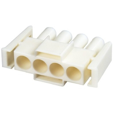 TE Connectivity, Universal MATE-N-LOK II Male Connector Housing, 6.35mm Pitch, 4 Way, 1 Row