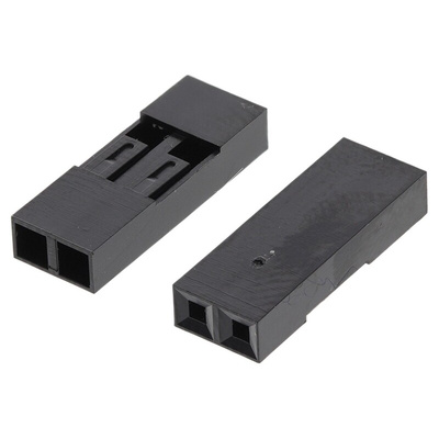 Amphenol Communications Solutions, 65039 Female Connector Housing, 2.54mm Pitch, 2 Way, 1 Row