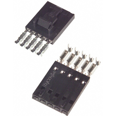TE Connectivity, AMPMODU MTE Female Connector Housing, 2.54mm Pitch, 5 Way, 1 Row