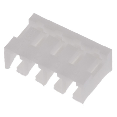 JST, SJN Male Connector Housing, 2mm Pitch, 4 Way, 1 Row Side Entry