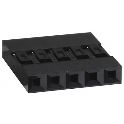 Amphenol Communications Solutions, Mini-PV Female Connector Housing, 2.54mm Pitch, 5 Way, 1 Row