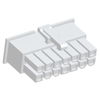 TE Connectivity, VAL-U-LOK Female Connector Housing, 4.2mm Pitch, 14 Way, 2 Row