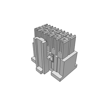 Samtec, IPD1 Male Crimp Connector Housing, 2.54mm Pitch, 10 Way, 2 Row